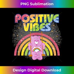 care bears positive vibes rainbow with cheer bear - trendy sublimation digital download