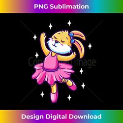 girls ballerina ballet dancer bunny pink tutu & shoes - signature sublimation png file