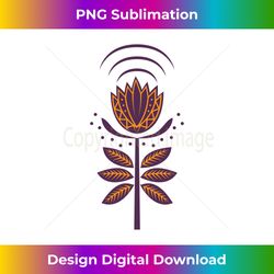 scandinavian folk art cute flowers pattern nordic 2 - retro png sublimation digital download