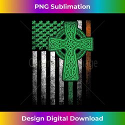 irish american flag ireland flag st patricks day cross 1 - aesthetic sublimation digital file