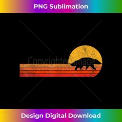 retro honey badger lover funny honey badger vintage 2 - decorative sublimation png file