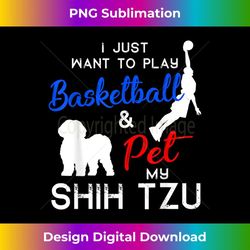 shih tzu funny basketball dog owner lover xmas 1 - signature sublimation png file