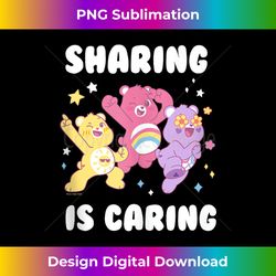 care bears cheer bear sharing is caring sparkle group - premium png sublimation file