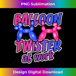 balloon twister at work balloon party animal twisting artist - trendy sublimation digital download