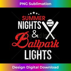 summer nights & ballpark lights baseball players 1 - high-resolution png sublimation file