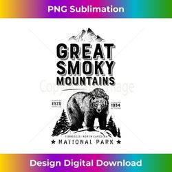 great smoky mountains national park vintage bear s men - vintage sublimation png download