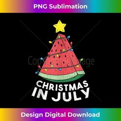 christmas in july summer watermelon xmas tree - png transparent digital download file for sublimation