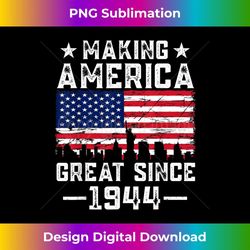 vintage making american flag great since 1944 bday 3 - instant png sublimation download