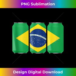 patriotic beer cans brazil w brazilian flag tank top - signature sublimation png file