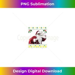 african american santa marijuana weed 420 christmas cannabis - png transparent sublimation design