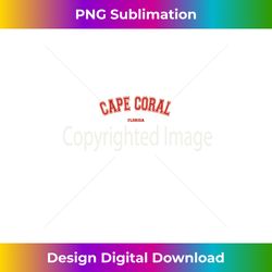 cape coral florida fl red letter graphic on cape coral - premium png sublimation file