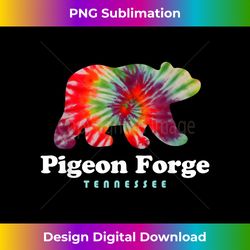 pigeon forge tn vacation tie dye bear - retro png sublimation digital download