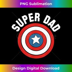 marvel father's day super dad captain america shield 1 - premium sublimation digital download