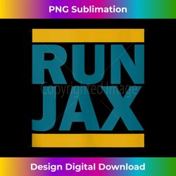 run jax teal and gold tank top - creative sublimation png download