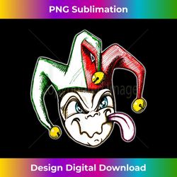 funny jester clown hat with bells fool joker medieval tshirt - unique sublimation png download