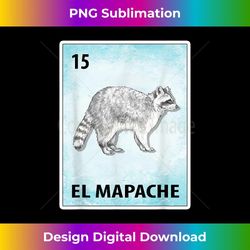 el mapache mexican racoon cards - exclusive sublimation digital file