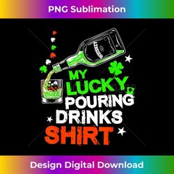 st patricks bartender lucky pouring drinks bartending 2 - unique sublimation png download