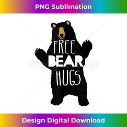 free bear hugs funny bear humor - decorative sublimation png file