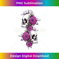 skull flowers rock music skulls purple flower 1 - special edition sublimation png file