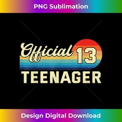 vintage official nager 13 years old n 13th birthday 1 - digital sublimation download file