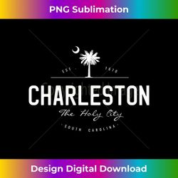 charleston the holy city south carolina palm flag - aesthetic sublimation digital file