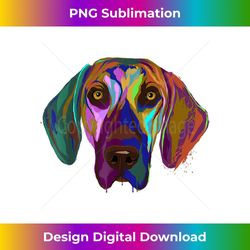 colorful splash dog plott hound - special edition sublimation png file