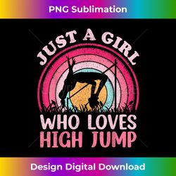 high jump player vintage just a girl who loves high jump - stylish sublimation digital download