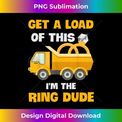 ring dude wedding truck boy bearer security - vintage sublimation png download