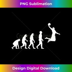 evolution from monkey ape to human basketball player - png sublimation digital download