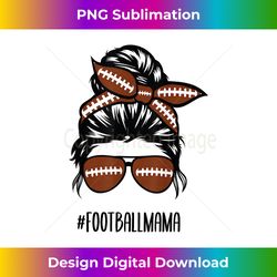 messy bun football mama hair glasses - decorative sublimation png file