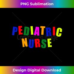 colorful pediatric nurse pediatrician children care doctor - high-quality png sublimation download