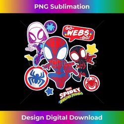 marvel spidey and his amazing friends team spidey stickers tank top - png transparent sublimation design