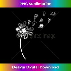 dandelion ballooning hot air balloon pilot balloonist - exclusive sublimation digital file