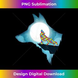wolf wolf autism autism awareness 1 - modern sublimation png file