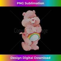 care bears cheer bear vintage classic watercolor portrait - premium png sublimation file