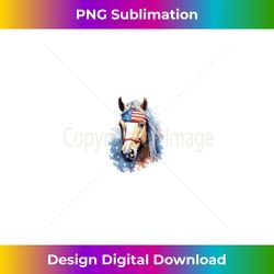 horse lovers american flag bandana patriotic 4th of july - png transparent sublimation file