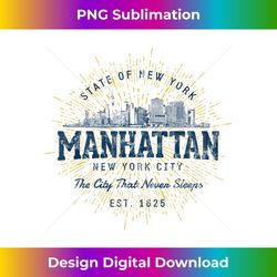 vintage retro style manhattan 2 - special edition sublimation png file