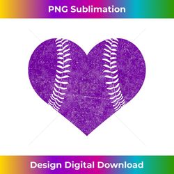 baseball heart softball mom matching team purple - instant png sublimation download