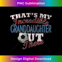 Awesome Soccer Granddaughter Grandma & Grandpa - Png Sublimation Digital Download