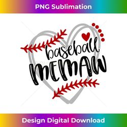 baseball heart memaw grandma t trendy - premium png sublimation file