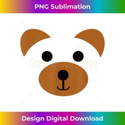 bear face halloween costume brown bear animal t - high-quality png sublimation download