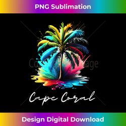 cape coral florida palm tree beach - bespoke sublimation digital file