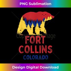 fort collins colorado rocky mountains co black bear - sublimation-ready png file