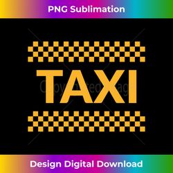 taxi checkerboard pattern - classic taxi design long sleeve