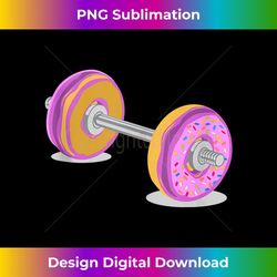 donut barbell weight lifitng exercise tank top - png transparent digital download file for sublimation