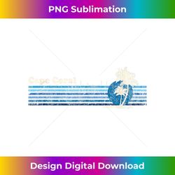 cape coral vintage 80s palm trees sunset - signature sublimation png file