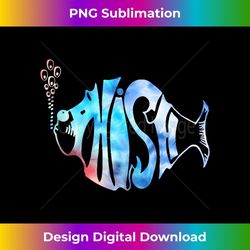 colorful phish-jam, tie-dye for fisherman, fish graphic - unique sublimation png download