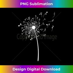 funny music notes cool dandelion flower - creative sublimation png download