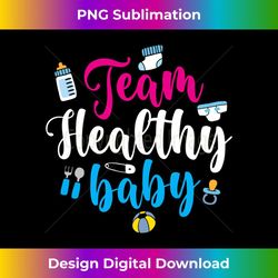 team healthy baby - gender reveal party baby shower 1