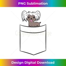 chinese crested dog in pocket funny chinese crested - eco-friendly sublimation png download